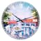Designart 'Paris Eiffel Tower French Country Wall Clock